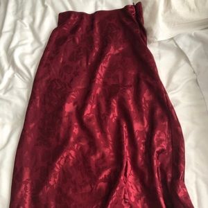 URBAN OUTFITTERS SILK MIDI SKIRT
